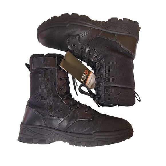 NWT 5.11 Tactical Men\'s Black Boots Zip Side Size 8 main image 10